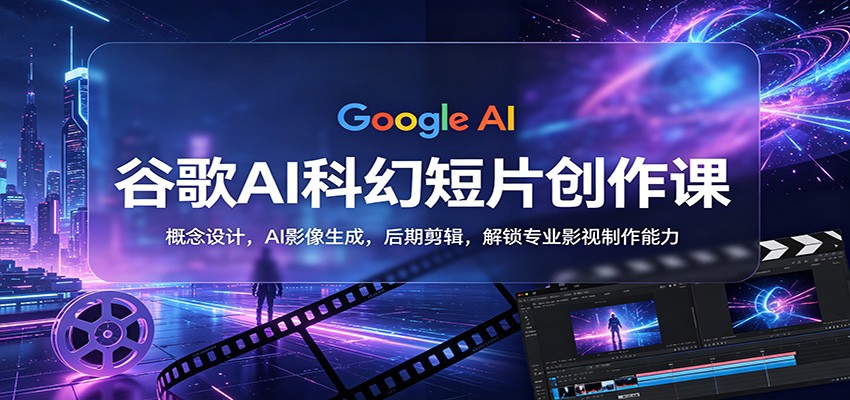 谷歌AI科幻短片创作课：概念设计，AI影像生成，后期剪辑，解锁专业影视制作能力-心思维创富网_网上创业教程_网络创业项目