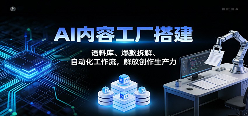 AI内容工厂搭建：语料库、爆款拆解、自动化工作流，解放创作生产力-心思维创富网_网上创业教程_网络创业项目