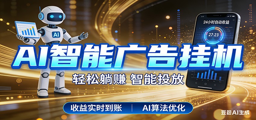 智能广告挂机新时代，利用碎片化时间实现稳定被动收益，AI帮你持续盈利-心思维创富网_网上创业教程_网络创业项目