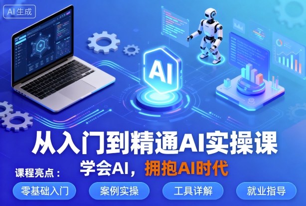 从入门到精通AI实操课，学会AI，拥抱AI时代-心思维创富网_网上创业教程_网络创业项目