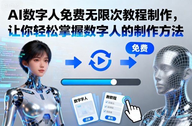 AI数字人免费无限次教程制作，让你轻松掌握数字人的制作方法-心思维创富网_网上创业教程_网络创业项目