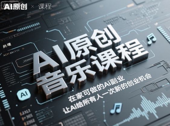 AI原创音乐课程，在家可做的Ai副业，让Ai给所有人一次新的创业机会-心思维创富网_网上创业教程_网络创业项目