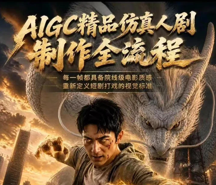 AIGC精品仿真人剧豢龙人全流程制作解析2026，国风仿真人创作+打斗剧情+人设编排，一站式AI短剧入门-心思维创富网_网上创业教程_网络创业项目