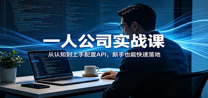 一人公司实战课：从认知到上手配置API，新手也能快速落地-心思维创富网_网上创业教程_网络创业项目