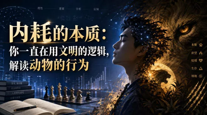 付费文章：内耗的本质：你一直在用文明的逻辑，解读动物的行为-心思维创富网_网上创业教程_网络创业项目
