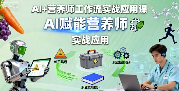 AI+营养师工作流实战应用课，AI赋能营养师-心思维创富网_网上创业教程_网络创业项目