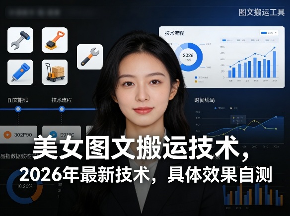美女图文搬运技术，2026年最新技术，具体效果自测-心思维创富网_网上创业教程_网络创业项目