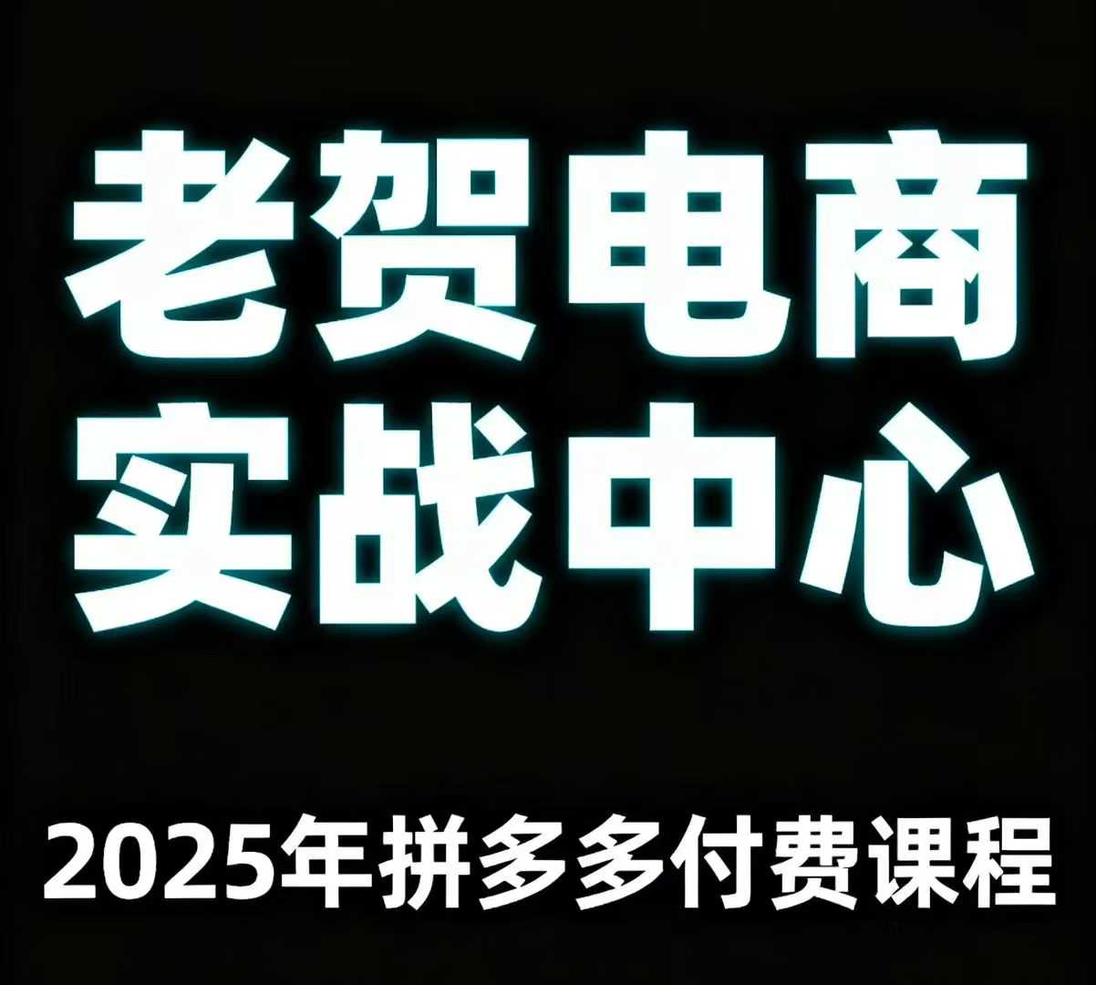 老贺电商2025年拼多多付费课程，用通俗易懂的方法告诉你多多怎么玩-心思维创富网_网上创业教程_网络创业项目