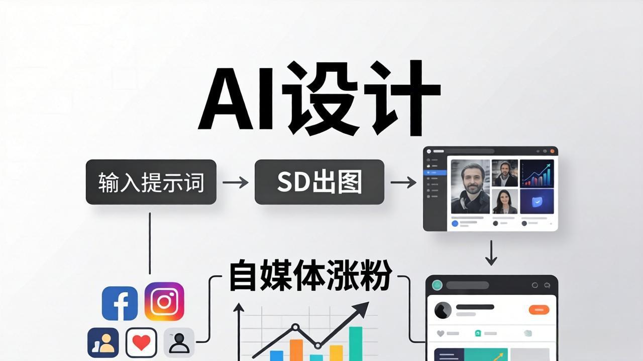 人人都是AI设计师：SD出图+自媒体涨粉一站教学，告别图文素材焦虑，AI设计让你轻松避开内卷-心思维创富网_网上创业教程_网络创业项目