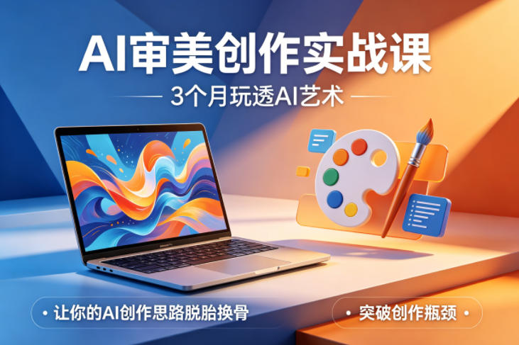 AI审美创作实战课，3个月玩透AI艺术，让你的AI创作思路脱胎换骨，突破创作瓶颈-心思维创富网_网上创业教程_网络创业项目