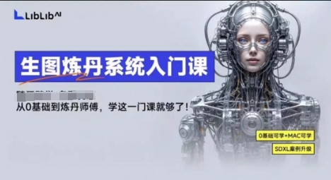 LibLibAI哩布哩布生图炼丹系统入门课，从生图到炼丹，只学这一门就够了-心思维创富网_网上创业教程_网络创业项目