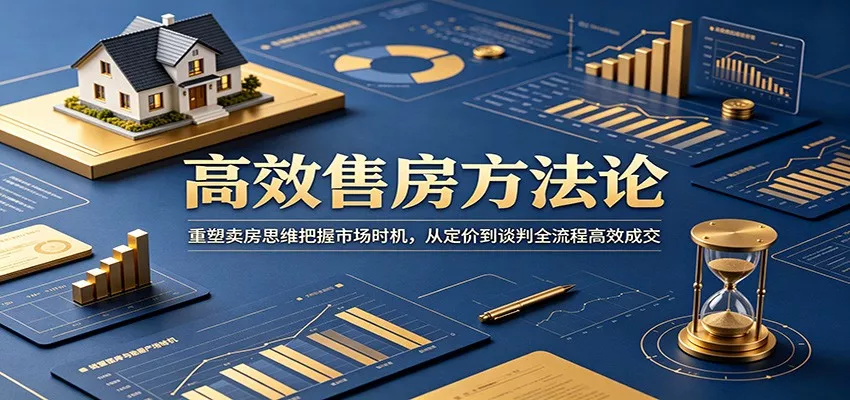 高效售房方法论：重塑卖房思维把握市场时机，从定价到谈判全流程高效成交-心思维创富网_网上创业教程_网络创业项目