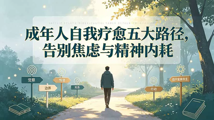 付费文章：成年人自我疗愈五大路径，告别焦虑与精神内耗-心思维创富网_网上创业教程_网络创业项目