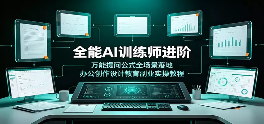 全能AI训练师进阶：万能提问公式全场景落地，办公创作设计教育副业实操教程-心思维创富网_网上创业教程_网络创业项目
