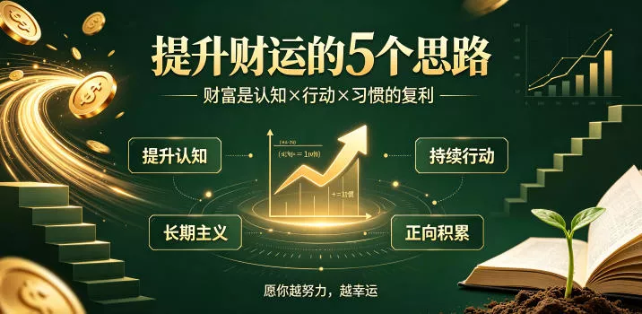 付费文章：提升财运的5个思路——财富是认知x行动x习惯的复利，愿你越努力，越幸运-心思维创富网_网上创业教程_网络创业项目