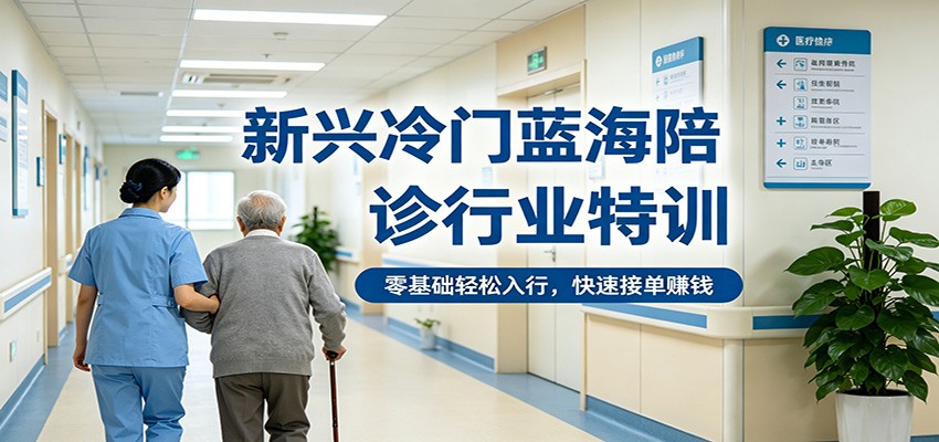 新兴冷门蓝海陪诊行业特训，零基础轻松入行，快速接单赚钱-心思维创富网_网上创业教程_网络创业项目