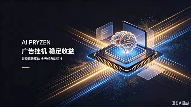 AI Pryzen 广告挂机｜24小时自动跑，日入300-500，新手零门槛-心思维创富网_网上创业教程_网络创业项目