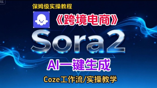 Sora2生成《跨境电商》英文短视频，实操搭建教学课，通俗易懂，包教包会-心思维创富网_网上创业教程_网络创业项目