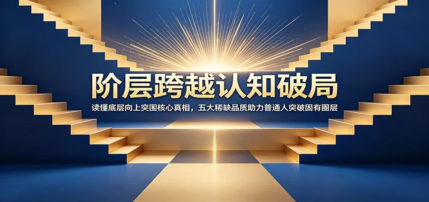 阶层跨越认知破局：读懂底层向上突围核心真相，五大稀缺品质助力普通人突破固有圈层-心思维创富网_网上创业教程_网络创业项目
