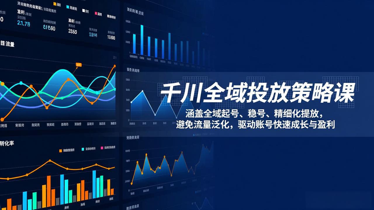 千川全域投放策略课：涵盖全域起号、稳号、精细化投放，避免流量泛化，驱动账号快速成长与盈利-心思维创富网_网上创业教程_网络创业项目