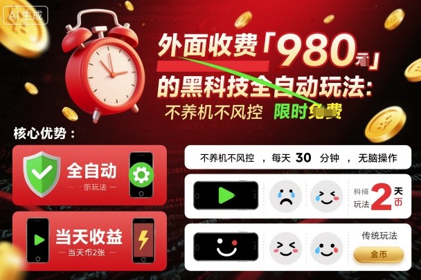 外面收费980的黑科技全自动玩法，不养机不风控，每天30分钟，无脑操作，当天收益2张【揭秘】-心思维创富网_网上创业教程_网络创业项目