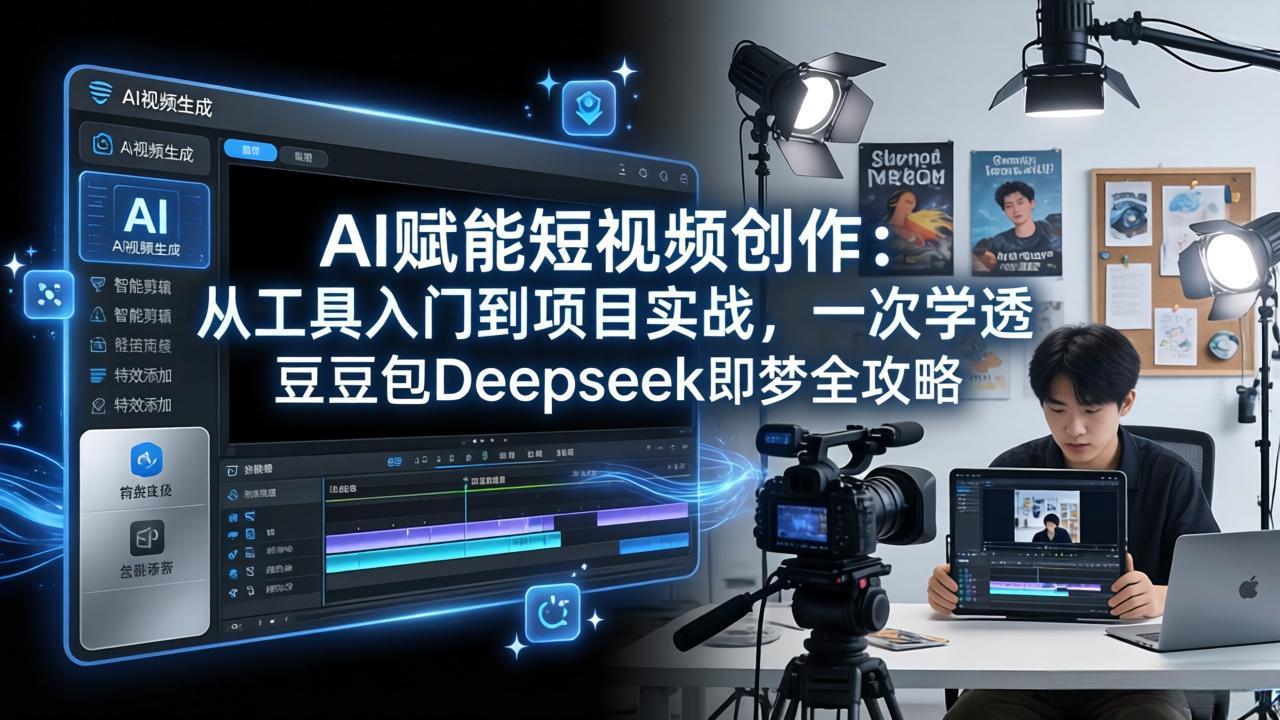 AI赋能短视频创作：从工具入门到项目实战，一次学透豆包Deepseek即梦全攻略-心思维创富网_网上创业教程_网络创业项目