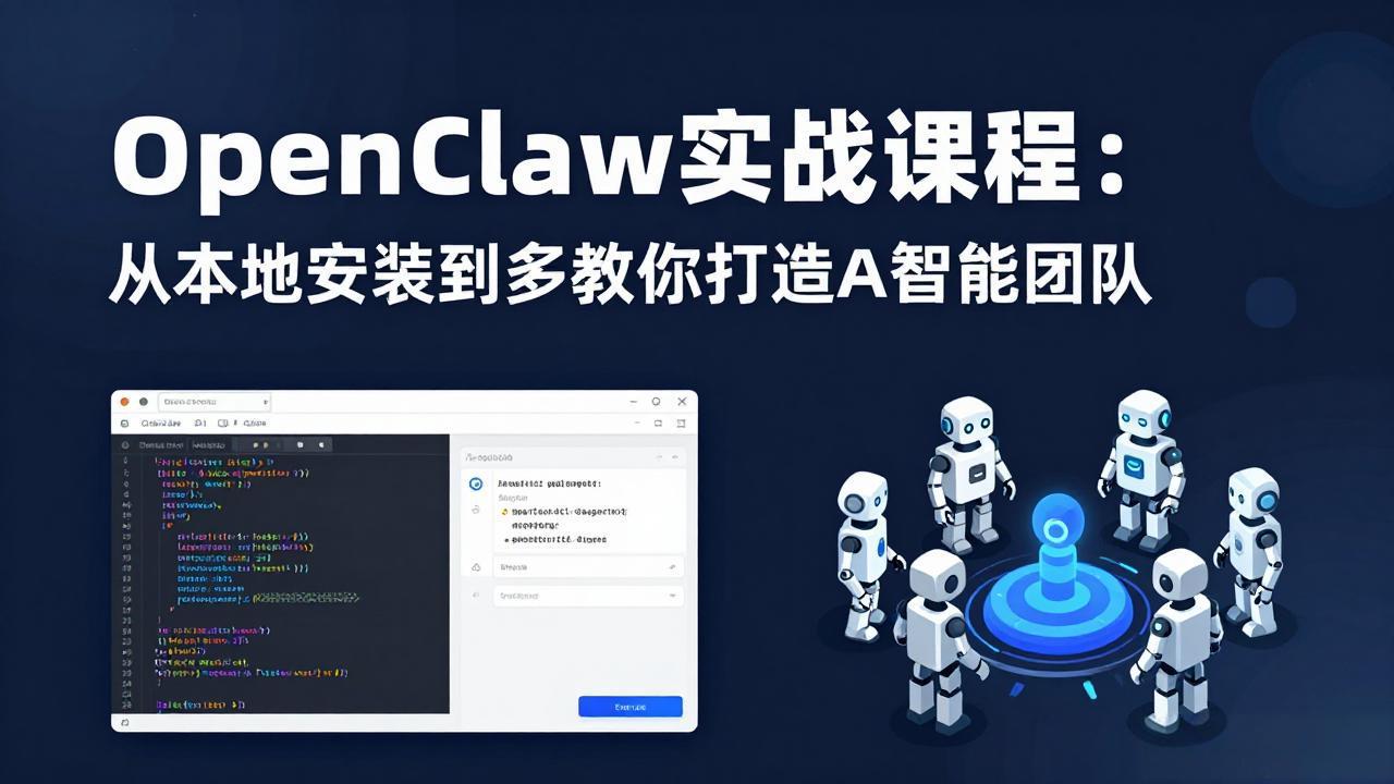 OpenClaw实战课程：从本地安装到多Agent协同，手把手教你打造AI智能团队-心思维创富网_网上创业教程_网络创业项目
