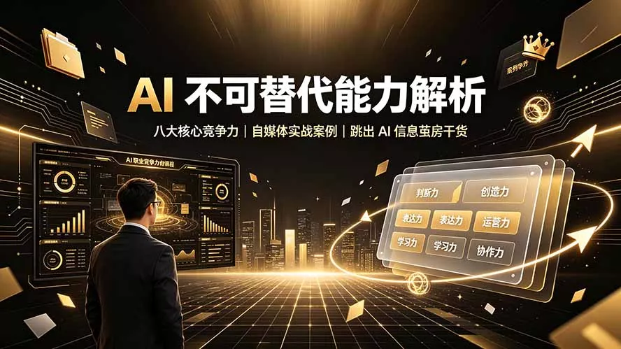 付费文章：AI 不可替代能力解析▸八大核心竞争力｜自媒体实战案例｜跳出 AI 信息茧房干货-心思维创富网_网上创业教程_网络创业项目