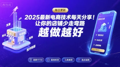 2025-2026最新电商技术每天分享，让你的店铺少走弯路，越做越好(更新26年07月)-心思维创富网_网上创业教程_网络创业项目