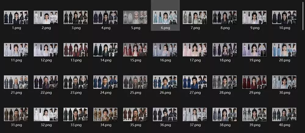 200个仙侠玄幻仿真人素材◆10男主×10女主×180配角，4K资料卡+AI生图提示词，漫剧必备-心思维创富网_网上创业教程_网络创业项目