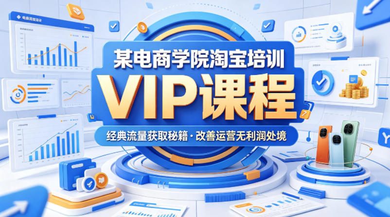 某电商学院淘宝培训VIP课程，各种经典有用的流量获取秘籍，改善运营产品没利润的处境(2026年5月)-心思维创富网_网上创业教程_网络创业项目