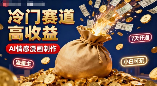 公众号冷门赛道，用AI做情感漫画，7天开通流量主，操作简单，小白可玩-心思维创富网_网上创业教程_网络创业项目
