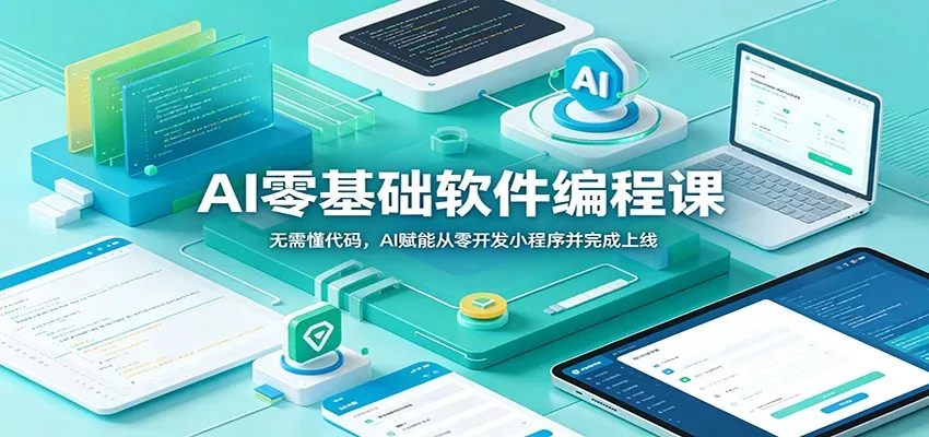 AI零基础软件编程课：无需懂代码，AI赋能从零开发小程序并完成上线-心思维创富网_网上创业教程_网络创业项目