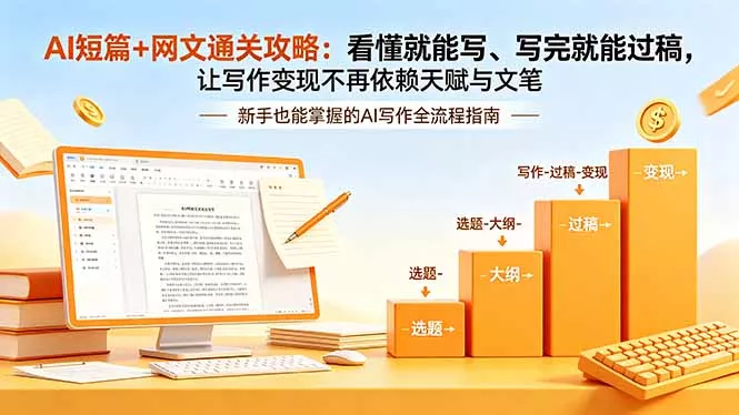 AI短篇+网文通关攻略-更新：看懂就能写、写完就能过稿，让写作变现不再依赖天赋与文笔-心思维创富网_网上创业教程_网络创业项目